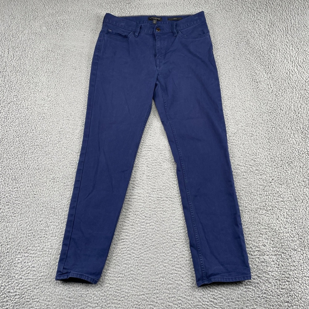 Banana Republic Pants Mens 31x30 Blue Traveler Slim Fit Cotton Blend Chino